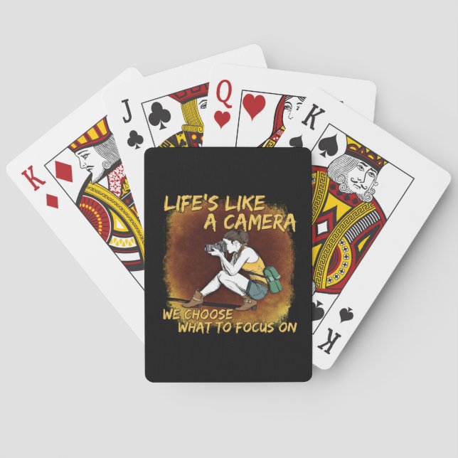 Fotografie - Leben wie ein Fotograf Spielkarten (Rückseite)