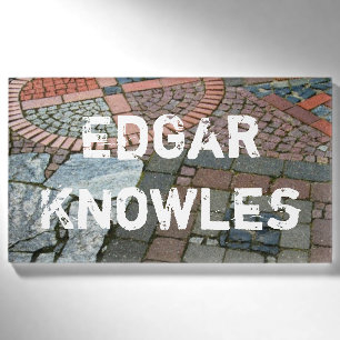 Fotografie - MIX STONE WAY + Ihr Name Namenschild
