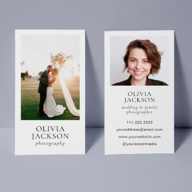 Fotografie Moderne elegante Foto Business Card Visitenkarte (Von Creator hochgeladen)