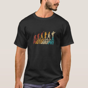 Fotografie Retro Fotograf Evolution Fotografie T-Shirt