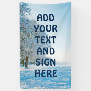 Fotografie - schöner Winterpark + Ihre Ideen Banner