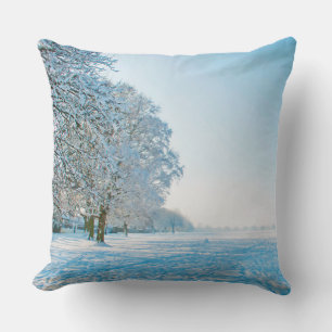 Fotografie - schöner Winterpark + Ihre Ideen Kissen