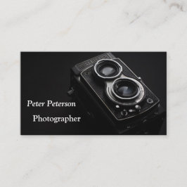 Fotografie Schwarz-Weiß-Kamera Visitenkarte