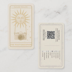 Fotografie Sonne Tarot Fotograf Social Media QR Visitenkarte
