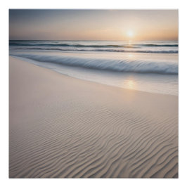 Fotografie Sunset Beach Sand Poster