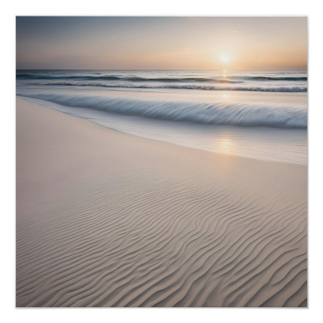 Fotografie Sunset Beach Sand Poster (Vorderseite)