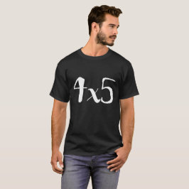 Fotografie-T-Shirt des großen Format-4x5 - Weiß T-Shirt