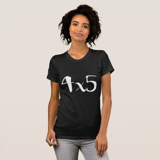 Fotografie-T-Stück des großen Format-4x5 - Weiß T-Shirt