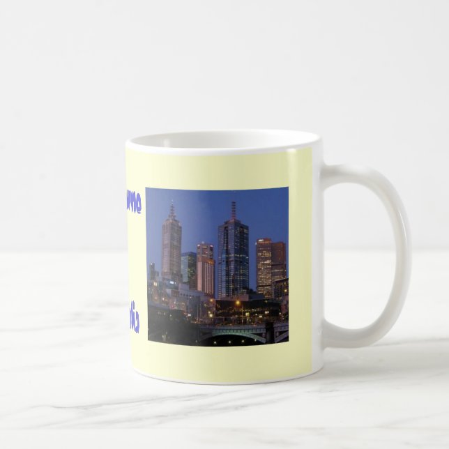 Fotografie-Tassenentwurf Melbournes Australien Kaffeetasse (Rechts)