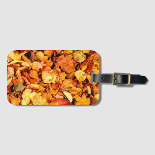 Fotografie - trockene Herbstblätter + Ihre Ideen Gepäckanhänger