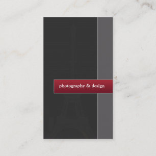 Fotografie-u. Entwurfs-Visitenkarte Visitenkarte