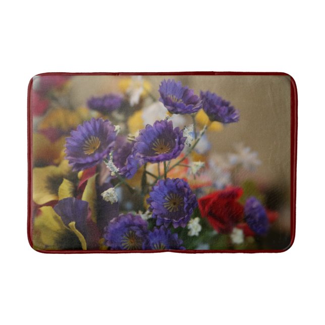Fotografie Violet Blume Fleece Blanket Badematte (Vorderseite)