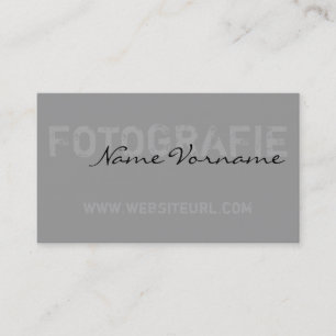 fotografie visitenkarte