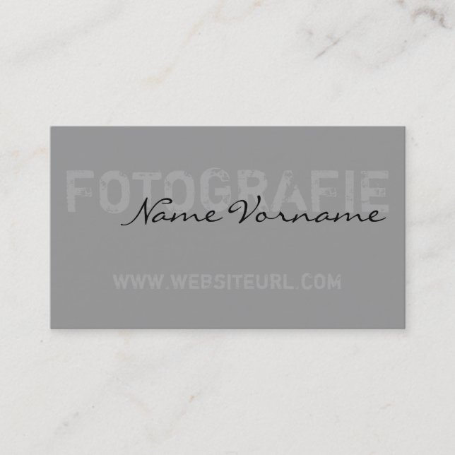fotografie visitenkarte (Vorderseite)