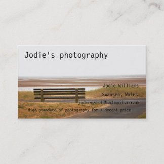 Fotografie-Visitenkarte Visitenkarte