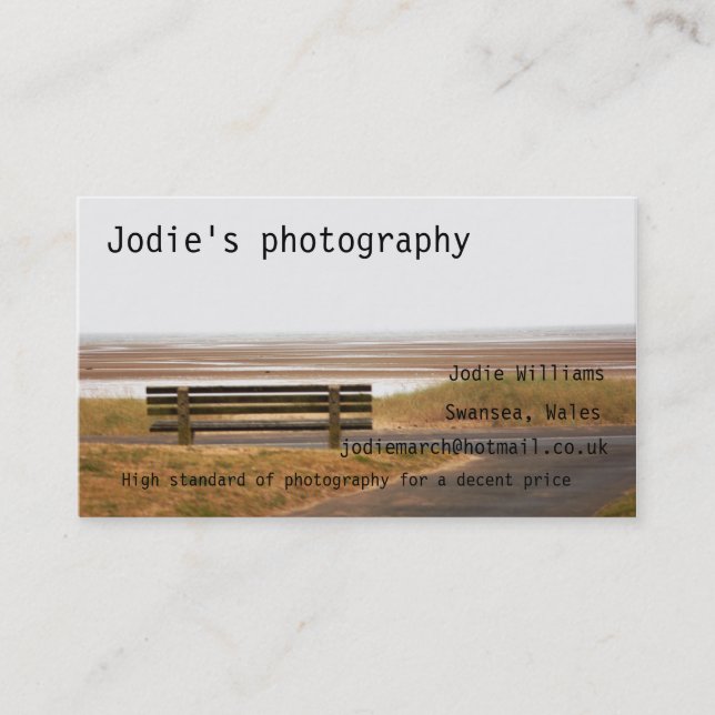 Fotografie-Visitenkarte Visitenkarte (Vorderseite)