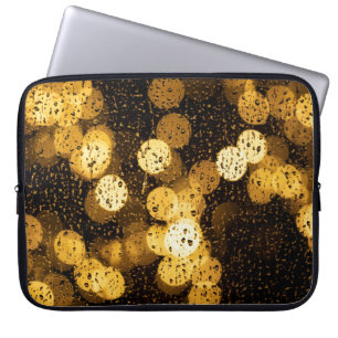 Fotografie von gelben Lichtern Laptopschutzhülle