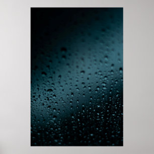 Fotografie von Tränentropfen schließen Poster
