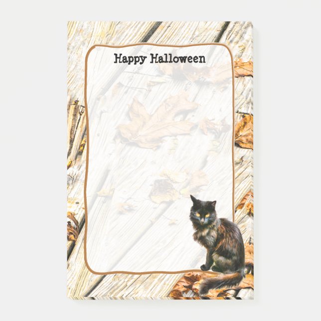Fotografien von Halloween-Katzen Post-it Klebezettel (Vorderseite)