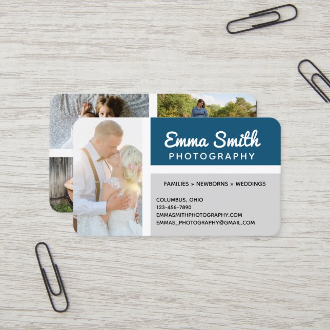Fotografieren Fotos Ihre Logos Personalisiert hinz Visitenkarte (Vorderseite/Rückseite Beispiel)