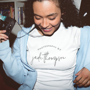 Fotografieren nach Namen - beliebiger Farbtext T-Shirt