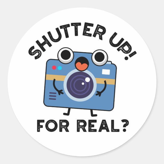 Fotografierpuffer für echte Fotografie Runder Aufkleber (Vorderseite)
