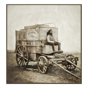 Fotografiewagen von Roger Fenton Photo Realismus Fotodruck