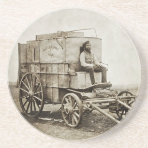 Fotografiewagen von Roger Fenton Photo Realismus Getränkeuntersetzer