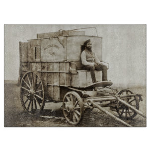 Fotografiewagen von Roger Fenton Photo Realismus Schneidebrett