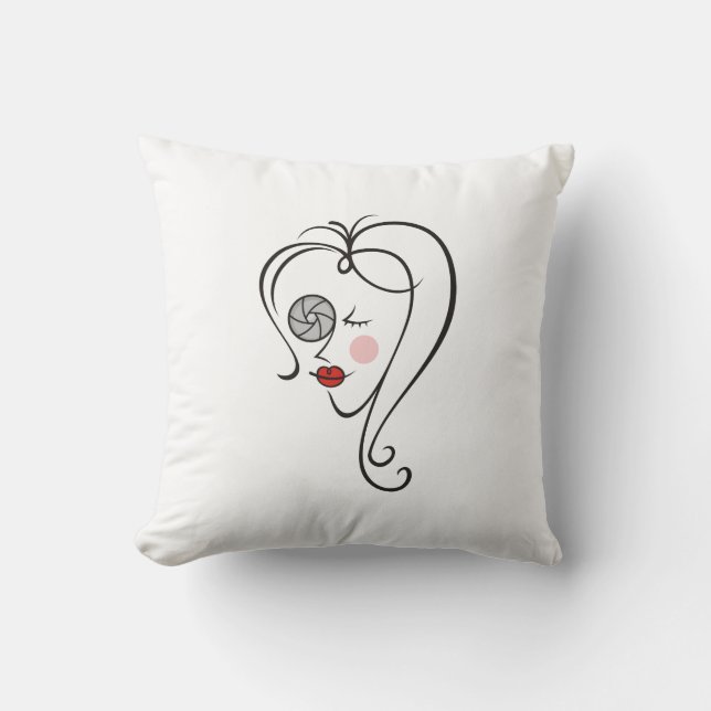 Fotografin Kissen (Vorderseite)