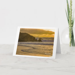 Fotografische Grußkarte am Meer Dankeskarte