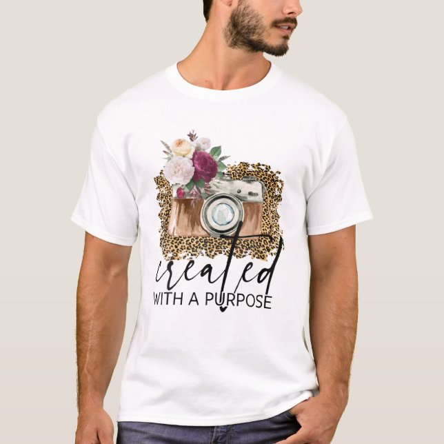 Fotografische Leopardkamera mit Ph T-Shirt (Vorderseite)