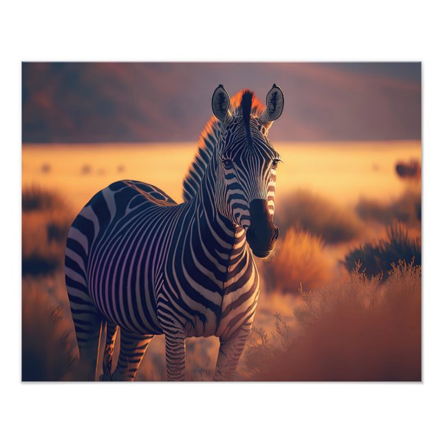Fotografisches Print-Zebra Fotodruck (Vorne)
