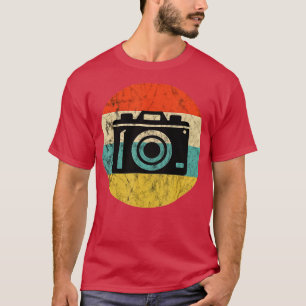 Fotografisches Vintages Retro-Sunset-Kamerasymbol- T-Shirt