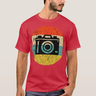 Fotografisches Vintages Retro-Sunset-Kamerasymbol- T-Shirt