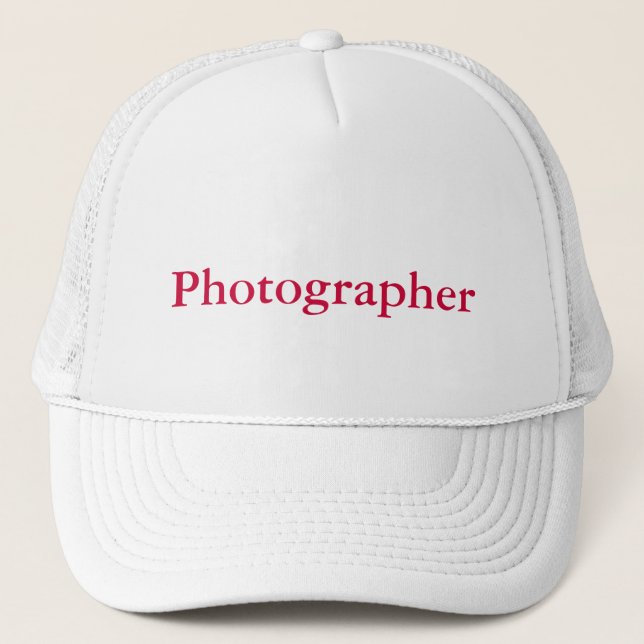 Fotografkappe Truckerkappe (Vorderseite)