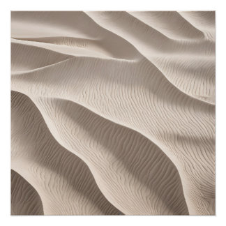 Fotografy Beach Sand Beige Neutral Soft Poster