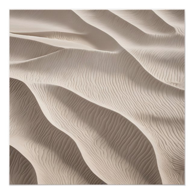 Fotografy Beach Sand Beige Neutral Soft Poster (Vorderseite)