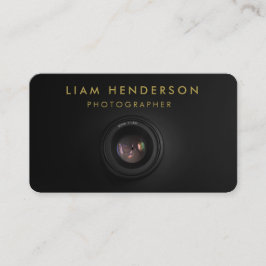 Fotografy Business Cards Black Gold Fotograf Visitenkarte