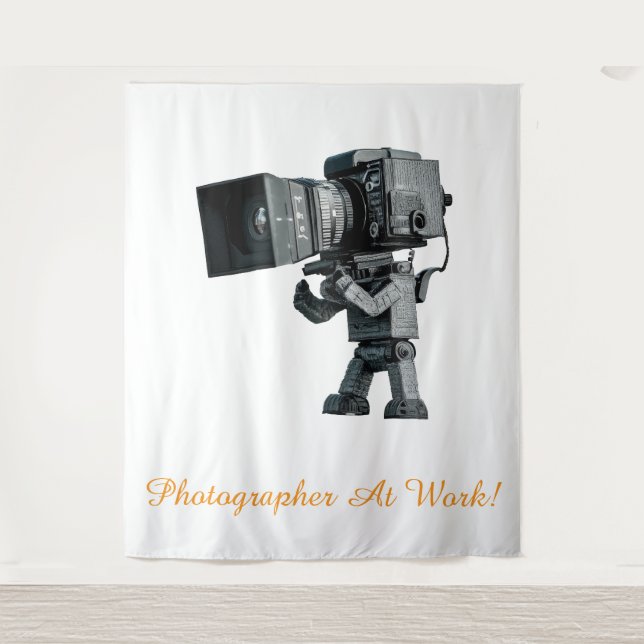 Fotografy Robot Tapestry Wandteppich (Vorderseite)