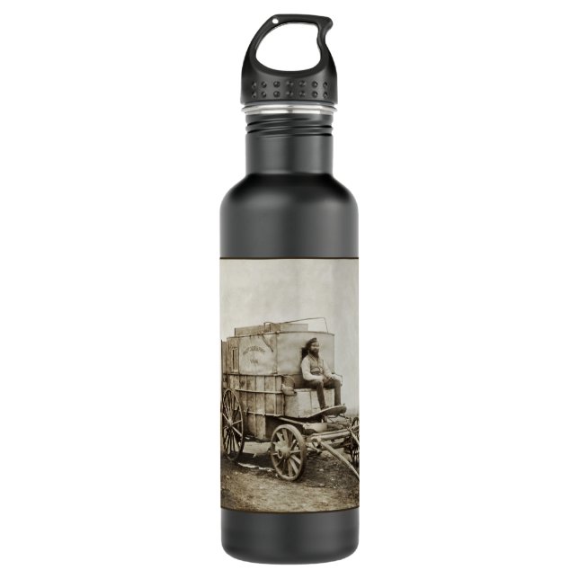 Fotografy Wagon Roger Fenton Foto Realism Edelstahlflasche (Vorderseite)