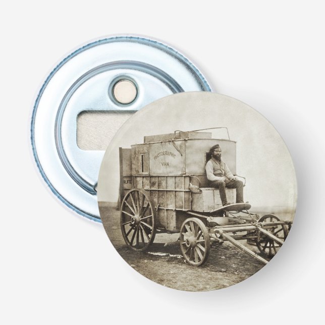 Fotografy Wagon Roger Fenton Foto Realism Flaschenöffner (Vorderseite)