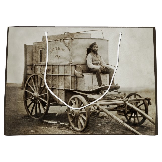 Fotografy Wagon Roger Fenton Foto Realism Große Geschenktüte (Vorderseite)