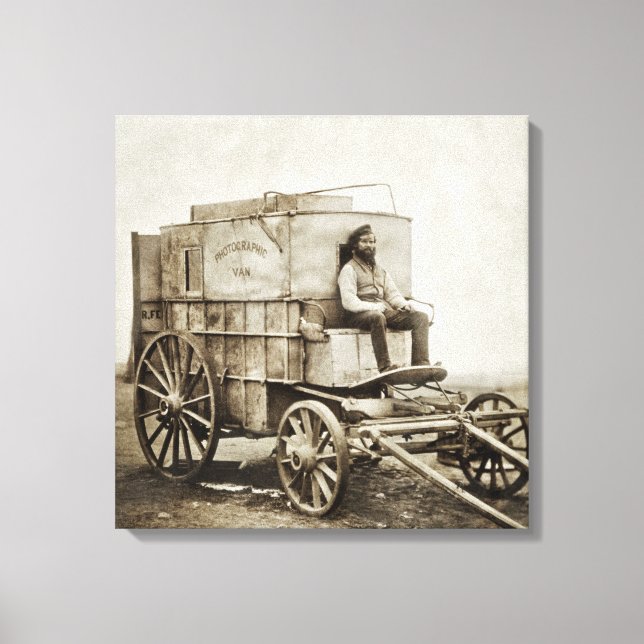 Fotografy Wagon Roger Fenton Foto Realism Leinwanddruck (Vorderseite)
