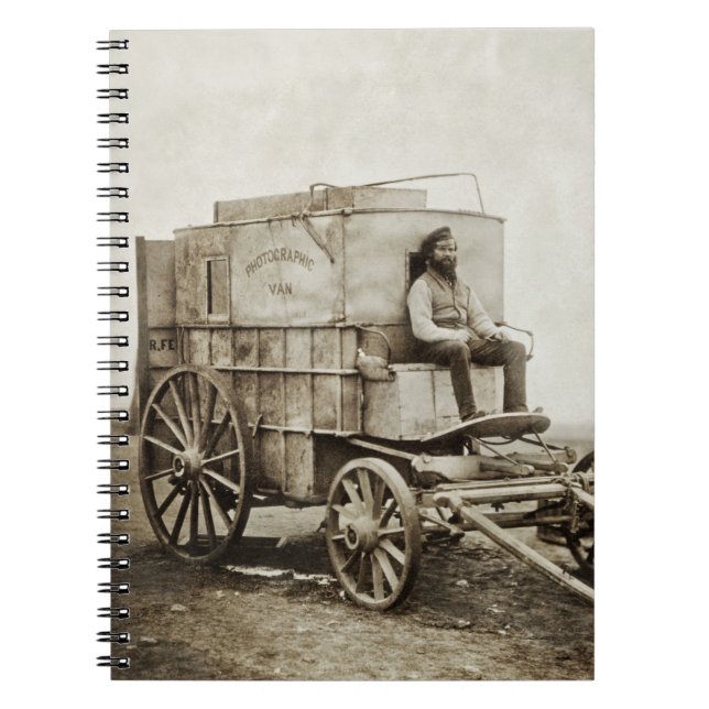 Fotografy Wagon Roger Fenton Foto Realism Notizblock (Vorderseite)