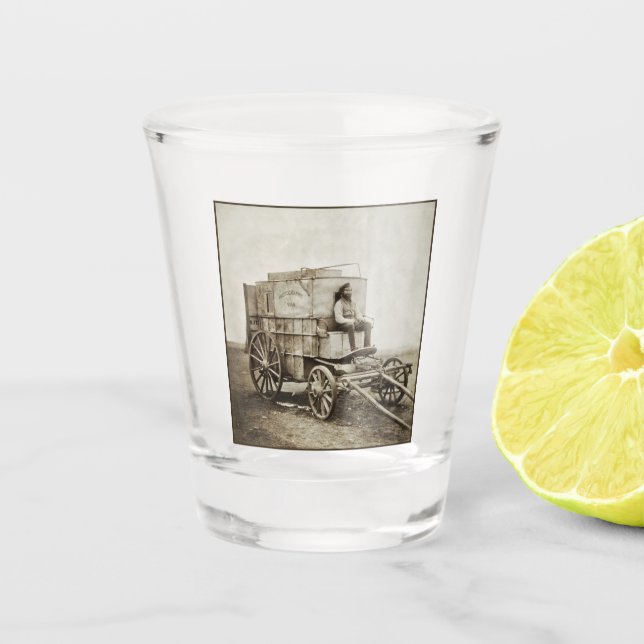Fotografy Wagon Roger Fenton Foto Realism Schnapsglas (Vorderseite)