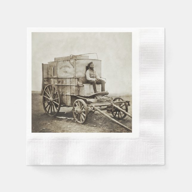Fotografy Wagon Roger Fenton Foto Realism Serviette (Vorderseite)