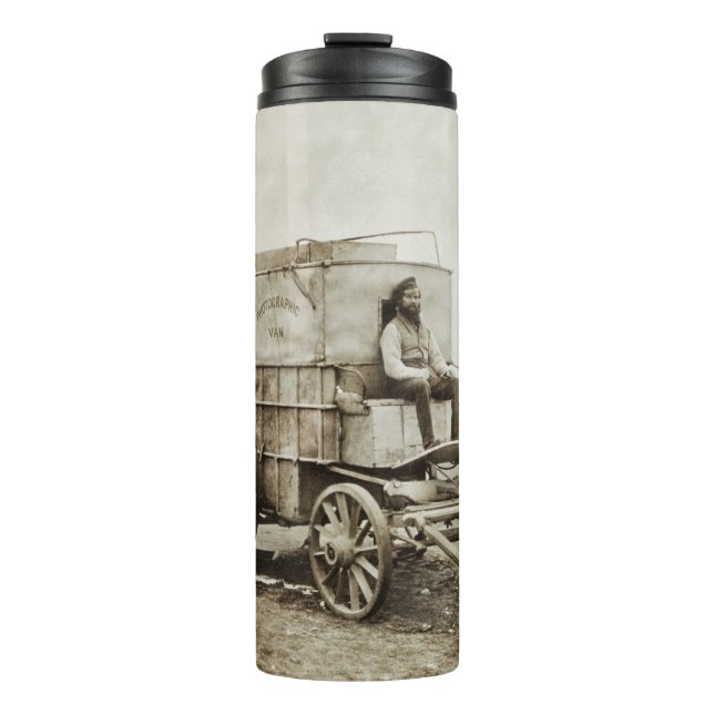 Fotografy Wagon Roger Fenton Foto Realism Thermosbecher (Vorderseite)