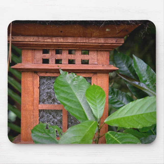 Fotograph - Balinese Wooden Lantern Mousepad (Vorne)