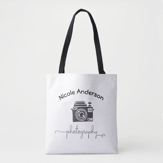 Fotokamera Moderne Minimale Logo-Grafik Tasche (Vorderseite)